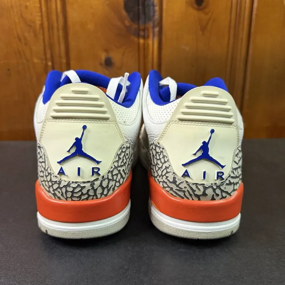 Jordan 3 Retro Knicks New York Size 10.5 Men (136064-148) No Box Used Condition
